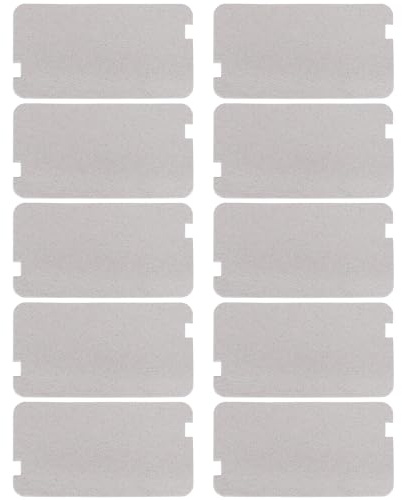 eMagTech 10 Stück Mikrowellen Wellenleiter Abdeckung 129x72mm Mikrowellen Glimmerblatt für Küche Zuhause Und Büro Kompatibel mit Sharp R957SLM R957WM R958SLM R959SLM
