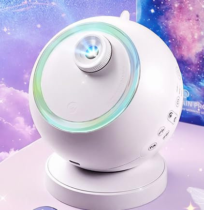 OneFire Galaxy Projector, 6 HD Films Star Projector Night Light Projector, Portable & Cordless Nebula Projector, 10 Lullabies & Bluetooth Space Projector, Planetarium Projector Galaxy Light Projector