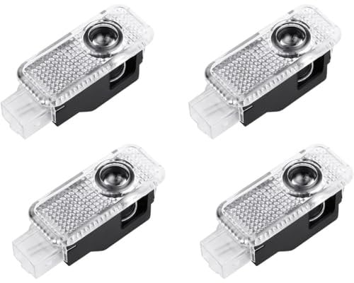 AUTOLUXE Set of 4 Car Door Logo Light Projector Welcome Lights Compatible with A1/A3/A4/A5/A6/A7/A8/Q3/Q5/Q7/Q8/TT/R8