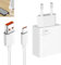 keyxer 33W Ultra-Efficient Rapide Xiaomi Charger - Comes with 2M USB-C Cable! Ideal for Xiaomi 14/13 Pro, Redmi Note & K Series - Type C Wall Adapter Ensures Quick and Steady Charging