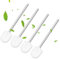 MAGAUSVZVK Klobürste Weiß 6,5cm,Toilettenbürste Weiß 4er Set mit Edelstahlgriff,WC-Bürste for das Badezimmer,Praktisches Toilettenbürstenset mit for eine gründliche WC-Reinigung,Stehende Edelstahl-WC-