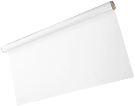 FUNNETOYU Elektrostatische Whiteboard Wandfolie Abnehmbarer Abwischbarer Tafelaufkleber für Kreatives Schreiben Zeichnen und Lehren für Klassenräume