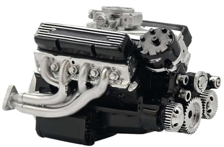 Engine Building Kit,Bausteinsatz Aus Kunststoff V8-Motor | Deko STEM Spielzeug Lernspiel Schreibtischdekoration Für Erwachsene Kinderzimmer Wohnzimmer