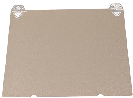 lyrlody Placa de Construcción para Impresora 3D, Plataforma de Cama de Impresión PEI de Doble Cara con Ranuras, para Ender 3 S1 S1 Pro V3 V3 Se Ke K1, 235 X 235 Mm