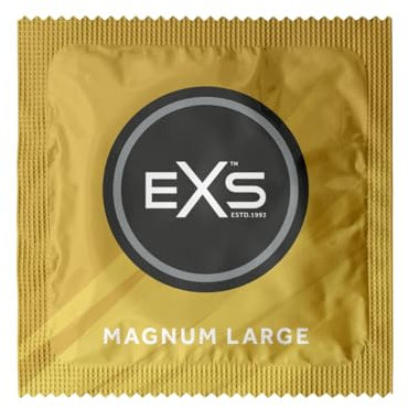 EXS | Magnum-Kondome | Mit Naturlatex und Silikon-Gleitgel | Große Größe | Vegan | 144er-Pack