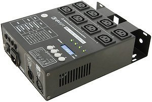 QTX Dp4 4 Way Iec Dimmer Dmx Stage Theatre Illuminazione Disco Dj Band 154.110