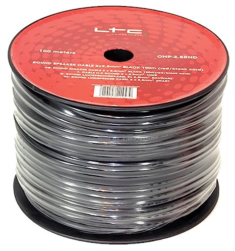 Ibiza CHP2.5RND Câble pour haut-parleur Noir