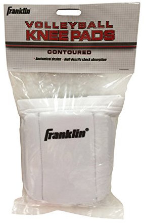 Franklin Contour Volleyball Knee Pads, Large/X-Large, Black, White