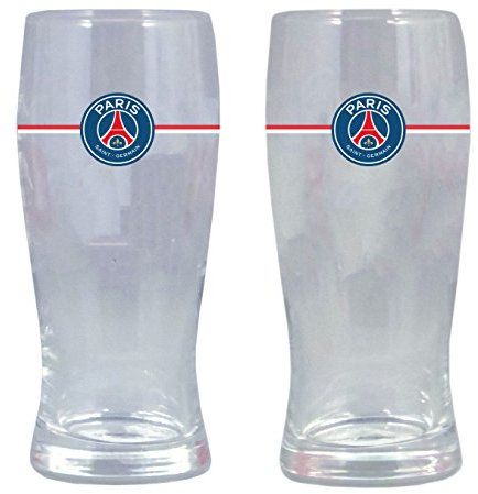 Paris Saint-Germain Set 2 Verres à bière PSG - Collection Officielle