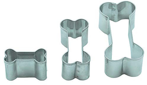 Ausstechformen für Kekse aus Edelstahl, Form: Knochen, 3er Set