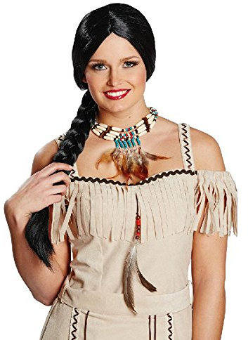 Rubie's 6220813-STD Indianer Halskette mit Federn, Multi-Colored