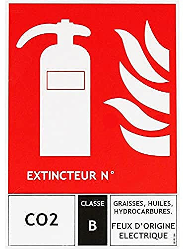 Panneau pictogramme extincteur CO2 125 X 190