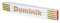 Zollstock mit Namens-Gravur zum auswählen - Name - Lasergravur - personalisiert - Geschenk - Mann - Vatertag - Geburtstag, Zollstöcke Namen:Dominik
