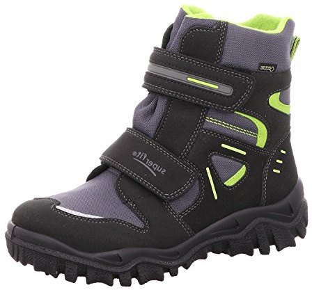 Superfit Jungen Husky Schneestiefel, Schwarz (Schwarz/Grün 03), 36 EU