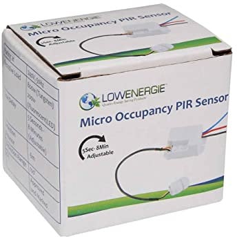 LOWENERGIE MINI/MICRO PIR MOTION DETECTOR MOVEMENT OCCUPANCY LIGHT SWITCH