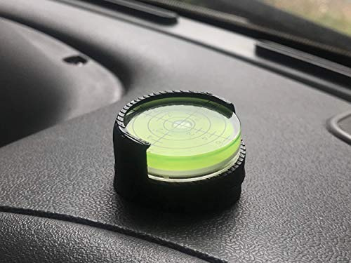 3D Cabin Motorhome Adjustable Bubble Spirit Level indicator : Ideal for dash mounting : BLACK