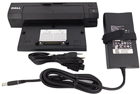 Dell E-Port Replicador de puertos PR02 X Estación de acoplamiento y replicador de 130 W para portátiles serie E/portátiles (certificado reacondicionado)