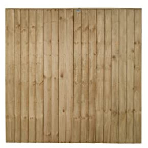 Forest Garden 6ft x 6ft (1.83m x 1.85m) Pressure Treated Closeboard Board Fence Panel - Pack of 20