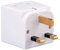 Keple Multi Socket Plug Adaptor 2 Way Electric Plug Power Splitter UK 13A Mains for Device Power Extender Double Entry UK with Three Pins Socket Extension Block Gang Socket Adapter