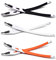 HKUCO Schwarz/Weiß/Orange Gummi Ersatz weißen Rahmen Beine für Oakley Crosslink