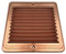 EINSIDE Griglia aerazione in rame con rete anti insetti, Griglia ventilazione passaggio aria, Rame 15 x 15 cm