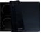 Electric/Induction Hob Cover by MALLOWA - Durable, Heat Resistant, Non-Slip Food Grade Silicone Mat to Protect Glass Ceramic Cooktops Up to 70 x 50 cm and Kitchen Benches. (Black)