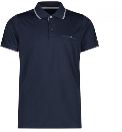 CMP Herren Short-Sleeved Polo Shirt Polo (1er Pack) | Schutz vor Wind, schneller Feuchtigkeitstransport, atmungsaktives Material, leichtes Tragegefühl
