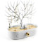 MORE&LESS Aluminiumlegierung Griff Geweih Schmuck Display-Rack Baum Turm hängenden Ring Ohrringe Halskette Armband Aufbewahrungsrahmen Geweih Baum Rack mit Aufbewahrungsschublade und Tablett