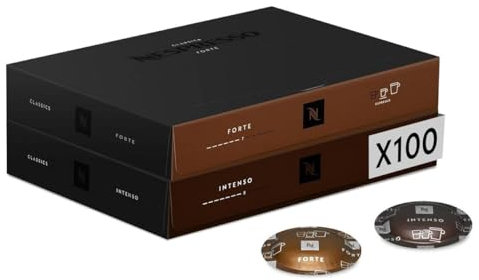 Nespresso Professionnel - Assortiment Forte - 100 Capsules de Café (2 boîtes de 50) - Adapté aux Professionnels