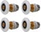 Qikuver Ruedas para Puerta de Ducha, 4 Piezas, 25mm Rodillo de Repuesto Mampara Rodamientos Mamparas para Puerta Corredera De Cristal Baño (25MM)