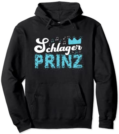 Schlager Prinz Schlager Outfit Herren Schlagerparty Kostüm Pullover Hoodie