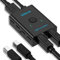SGEYR USB 3.0 Interruttore Selettore di Interruttore, USB Switch 2 in 1 Uscita, Interruttore USB Stampante, Interruttore USB e Hdmi, Switch Hdmi 2 Ingressi 1 Uscita, Switch USB, per Windows, Linux,