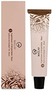 NICLAY Augenbrauen- & Wimpernfarbe – Lashes & Brauen färben für natürliches & langanhaltendes Ergebnis, Lash & Eyebrow Tint für intensive Färbung - Braun