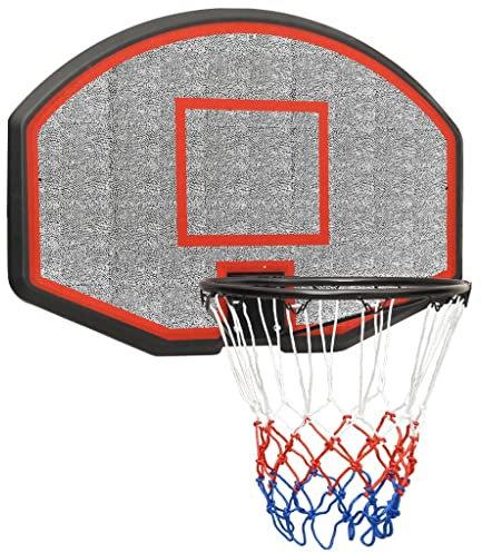 vidaXL Panneau de Basket-Ball Noir 71x45x2 cm Polyéthylène