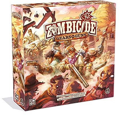 Asmodee - Zombicide Undead or Alive: Gears & Guns, Erweiterung des Brettspiels, 14+ Jahre, 1-6 Spieler, italienische Ausgabe