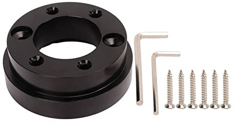 MUNEFE Steering Wheel Adapter Plate, 70mm Aluminium Alloy Steering Wheel Hub Adapter, Car Steering Wheel Adapter for G29 G920