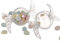 Gsycle 12PCS Wedding Favors Boxes, Reused Fillable Plastic Candy Shaped Clear Container Party Favor Boxes, Clear Treat Boxes, Candy boxes with lid Mini Candy Dispenser Boxes for Treats