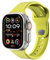 LULULOOK FKM Cinturino per Apple Watch, Elastomero Fluorurato, Facile Da Pulire, Elastico e Flessibile, Anti-Arrossamento e Anti-Corrosione, Cinturino per Apple Watch Ultra, Serie 10 9 8 7 SE- Giallo