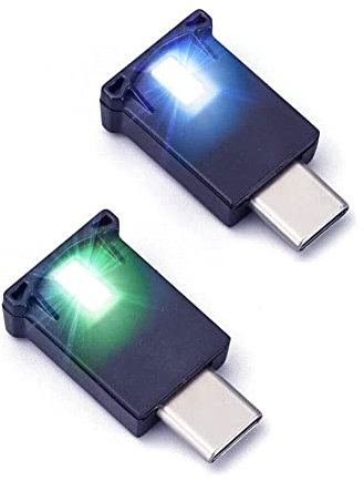 USB Tipo C Luce Ambiente 8 Colori RGB LED Auto Atmosfera Lampada di Notte Automotive Interni Parti di Illuminazione di Ricambio Accessori Decorazione Interna Veicolo