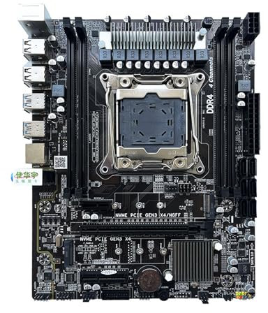 X99 DDR4 LGA2011-3 Motherboard Set Kit LGA2011-3 USB3.0 NVME M.2 SSD USB2.0 SATA3.0 Motherboard Desktop PC High Speed DDR4 Memory Support