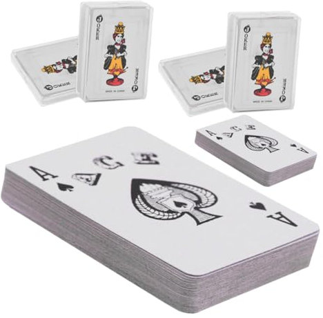 KICHOUSE 6 Sätze Kleine Karten Kleines -pokerspiel -Spielkarten Pokerkartendeck Pokerspielkarten Tischpokerkarten Reisezubehör Papier Spielzeugzimmer Reisen Mini