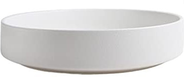 MINJUK Cuenco de cerámica Occidental, Plato Hondo Redondo, Plato de Sopa, Plato de Pescado, Plato de Postre, Plato de Ensalada y Postre