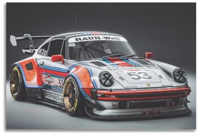 YRNQ Poster 911 930 Turbo RWB Sportwagen, dekoratives Gemälde, Leinwand, Wandkunstwerke, Bild, 30 x 45 cm