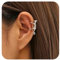 Aneneiceera Vintage Katzenohrringe Silber - Helix Ohrringe Niedlich Tier Ohrstecker Nicht Durchbohrt Clip On Schmuck Für Frauen Und Mädchen (Silber)
