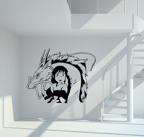 Wandtattoo Chihiros Reise ins Zauberland - Chihiro und Haku Größe XL - ca. 140cm x 111cm