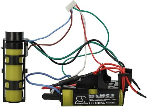 vhbw 1x Batterie Compatible avec Electrolux ZB3104 90027376100, 900273761 aspirateur (1500mAh, 14,4V, Li-ION)