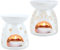 Wax Burners,Set of 2 Oil Burners,Oil Burners For Essential Oils, Candle Tealight Wax Burner,Ceramic, Wax Melt Burners, Ceramic Aromatherapy Candle Holder 100ml, Capacitycandle Burner Essential,10*11cm