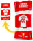 DEREGALOOS Toalla Personalizada con Nombre y Equipo de fútbol. Regalos Personalizados fútbol Sevilla. Regalo Original para Aficionados del Fútbol. Regalo Mundial futbolistas.