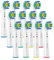 Chiinet Generic Ersatz-Zahnbürstenköpfe, kompatibel mit Oralb 3D Pro White Elektrische Zahnbürsten, Zahnbürstenköpfe Nachfüllungen für Oralb Special Whitening, 12 Stück
