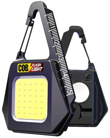 LearnLyrics Keychain Work Light, Keychain Flashlight | Hiking Keychain Triangular Light,Multifunctional 500mAh Work Light, Portable Projector, Flashlight